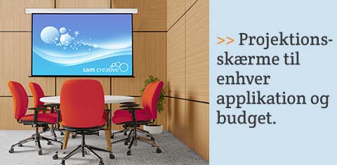 Projektionsskærme til enhver applikation og budget.